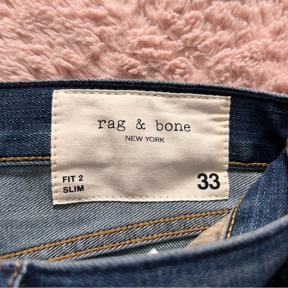NWT Rag & Bone Slim Denim Jeans Women’s Size 33 - Picture 4 of 11